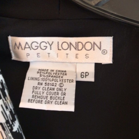 Maggie London black & white floral dress - Picture 4 of 8